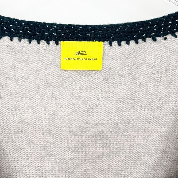 Roberta Roller Rabbit Tassel Wool Blend Cardigan OS Grey - Picture 6 of 7